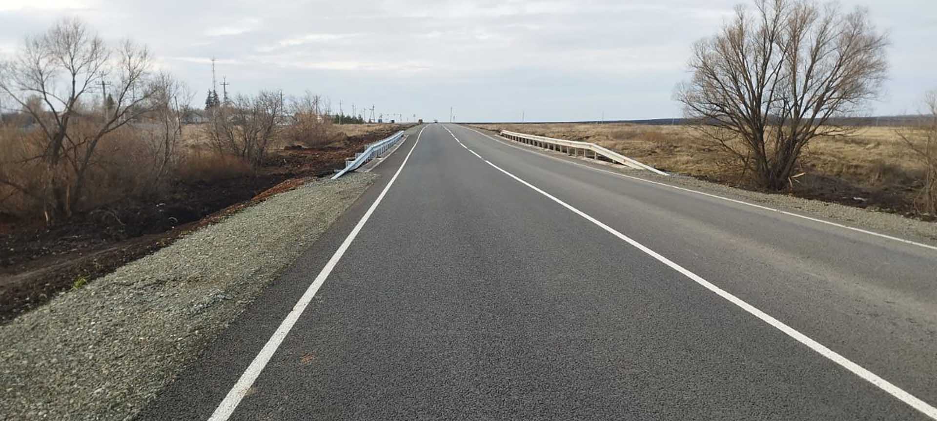 В&nbsp;Оренбуржье обновили участок дороги Бугуруслан&nbsp;&mdash; Старокутлумбетьево