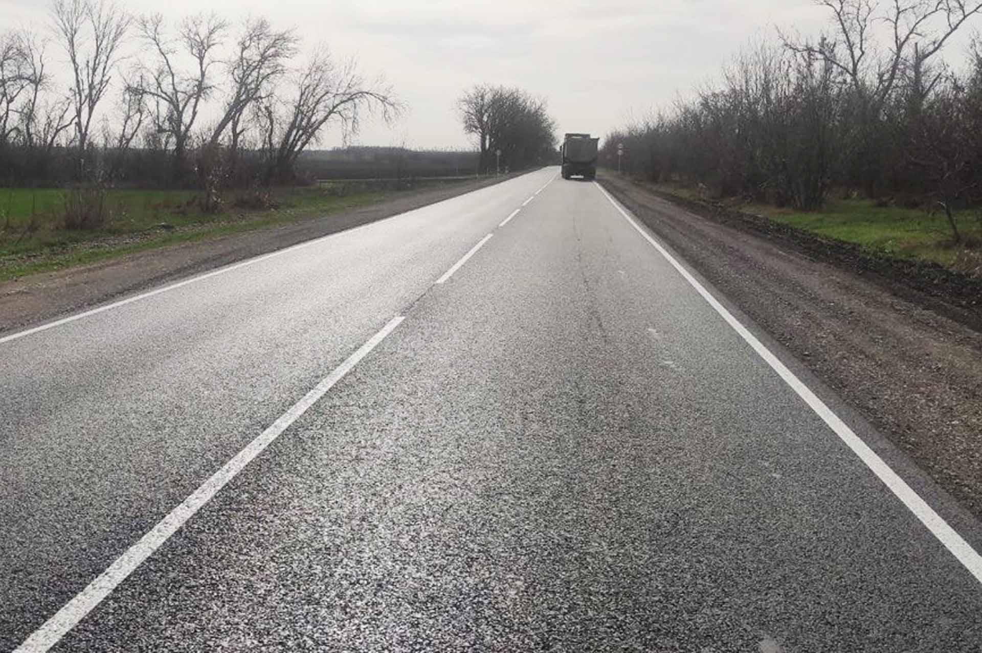 На&nbsp;Кубани отремонтировали участок трассы Каневская&nbsp;&mdash; Березанская