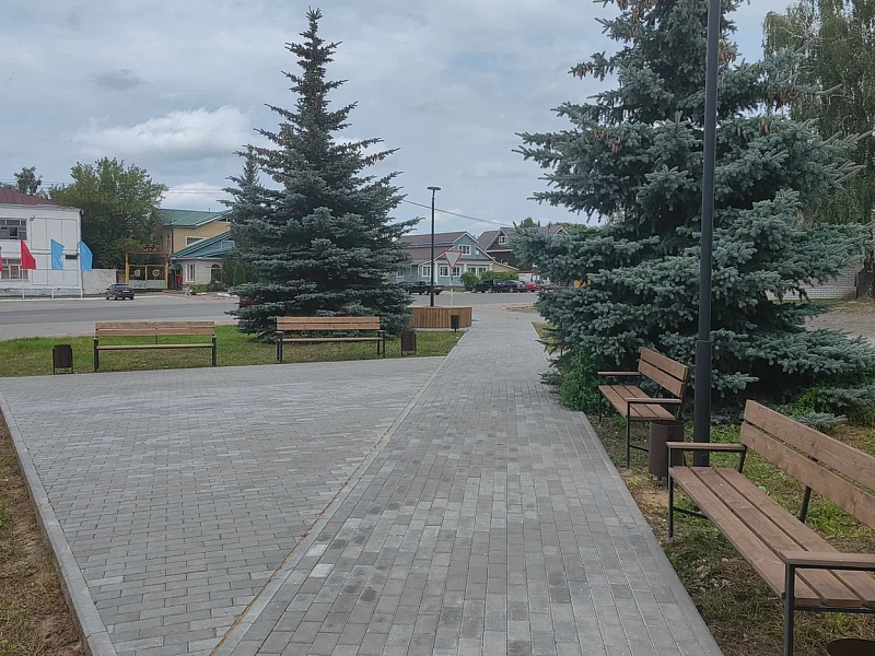 В&nbsp;поселке Вача Нижегородской области благоустроили центральную площадь