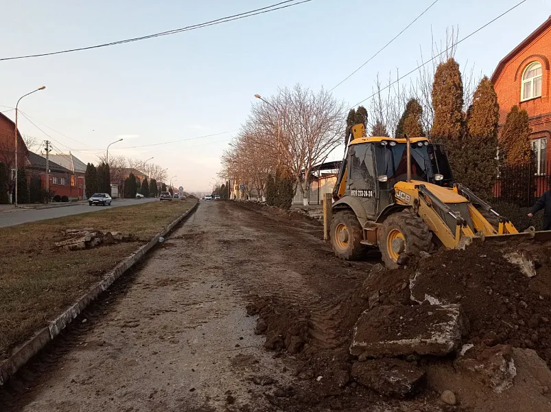 В&nbsp;Назрани благодаря нацпроекту начался капитальный ремонт улицы Сулейменова