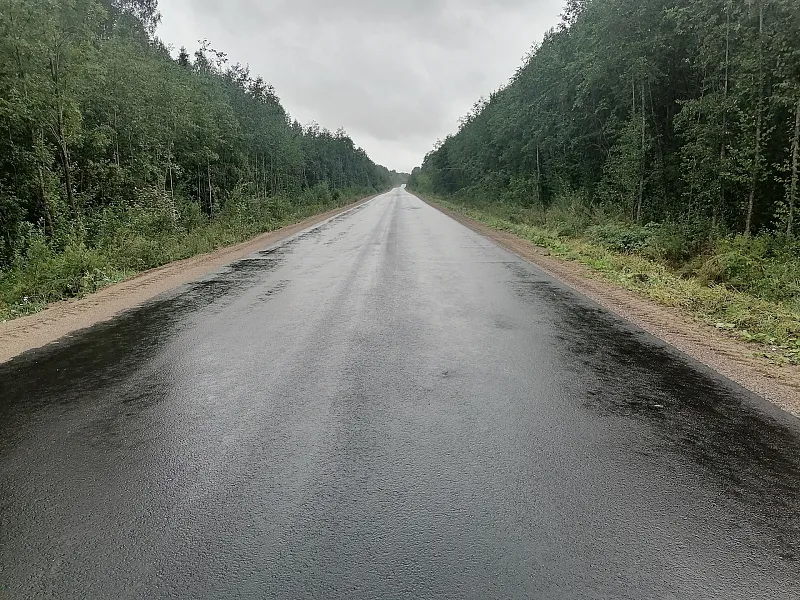 На&nbsp;Вологодчине скоро завершится ремонт трассы Избоищи&nbsp;&mdash; Наумовское&nbsp;&mdash; Кабожа
