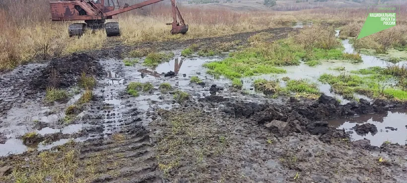 В&nbsp;Старомайнском районе Ульяновской области начали расчистку реки Красной