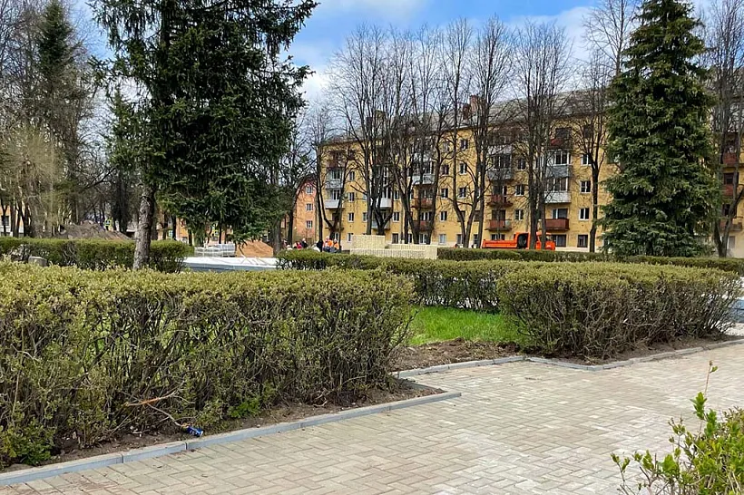 В&nbsp;Великих Луках Псковской области благоустраивают сквер