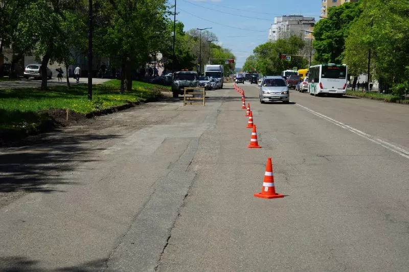 В&nbsp;Благовещенске Амурской области стартовал ремонт участка улицы Ленина