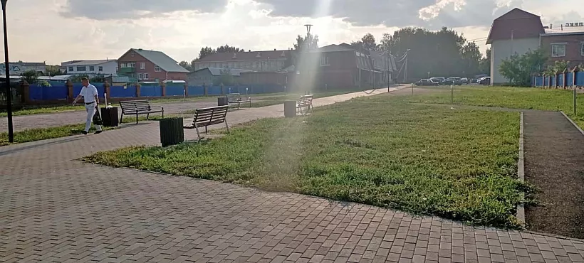 Пешеходную зону благоустраивают в&nbsp;башкирском селе Месягутово