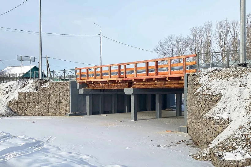 В&nbsp;Бурятии реконструировали мост через реку Заганку