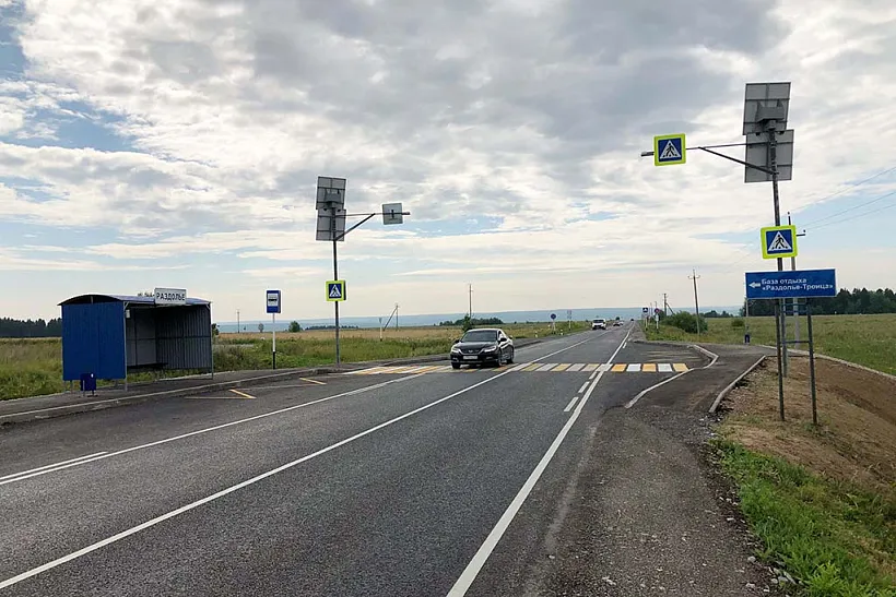 В&nbsp;Прикамье отремонтировали межпоселковую дорогу
