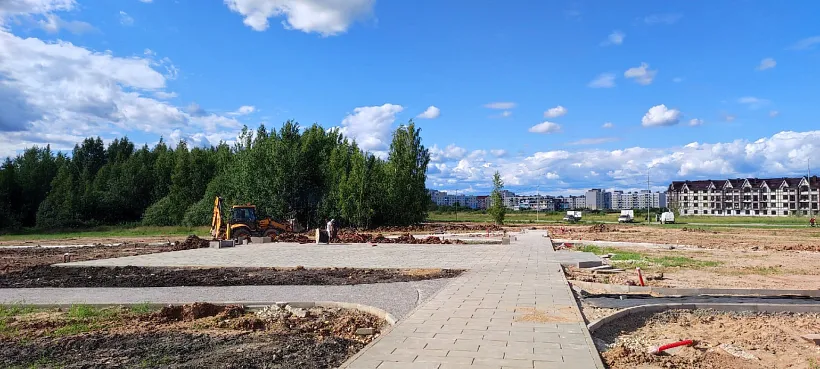 На&nbsp;улице Псковской в&nbsp;Великом Новгороде благоустраивают парк