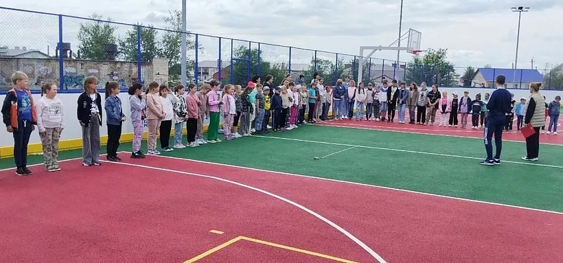 В&nbsp;школе села Большая Глушица Самарской области открыли спортивную площадку