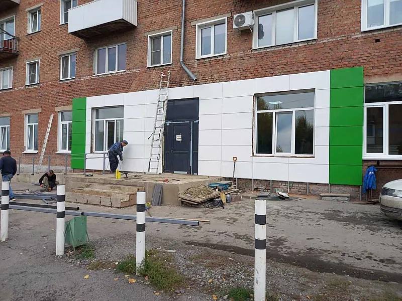 В&nbsp;поселке Новый Городок в&nbsp;Кузбассе скоро завершат ремонт двух медучреждений