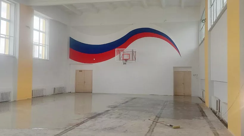 В&nbsp;школе села Борского Самарской области отремонтировали спортзал
