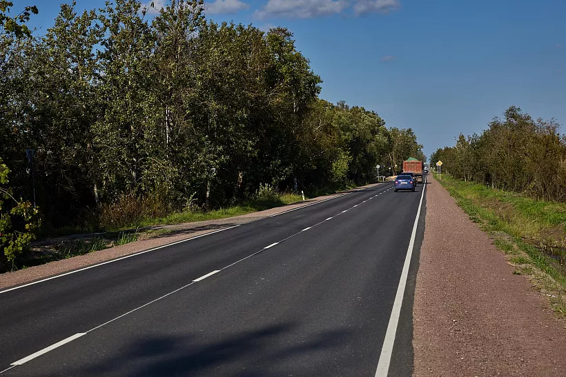 В&nbsp;Ленобласти отремонтировали дорогу до&nbsp;поселка Новая Ропша