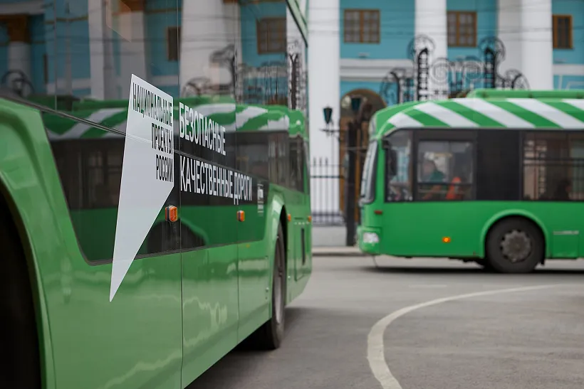 В&nbsp;Курске 15&nbsp;новых троллейбусов вышли на&nbsp;городские маршруты