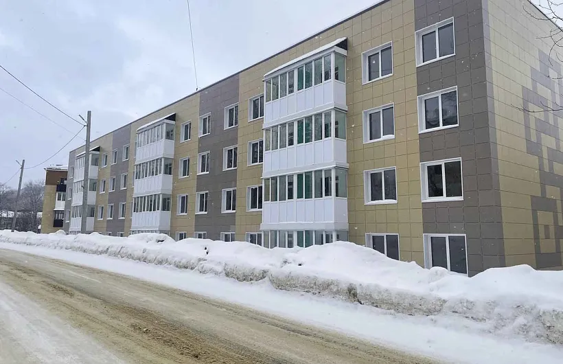 В&nbsp;селе Быков на&nbsp;Сахалине построили дом для&nbsp;40&nbsp;семей из&nbsp;аварийного жилья