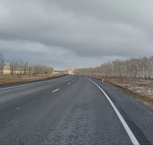 В&nbsp;Омской области отремонтировали участок дороги длиной семь километров