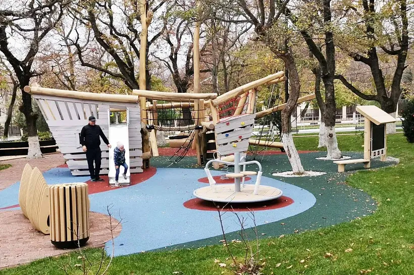 В&nbsp;селе Кабардинка на&nbsp;Кубани благоустроили сквер &laquo;Дубрава&raquo;