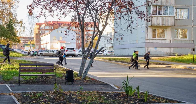 В&nbsp;Юрге Кузбасса благоустроили три дворовые территории