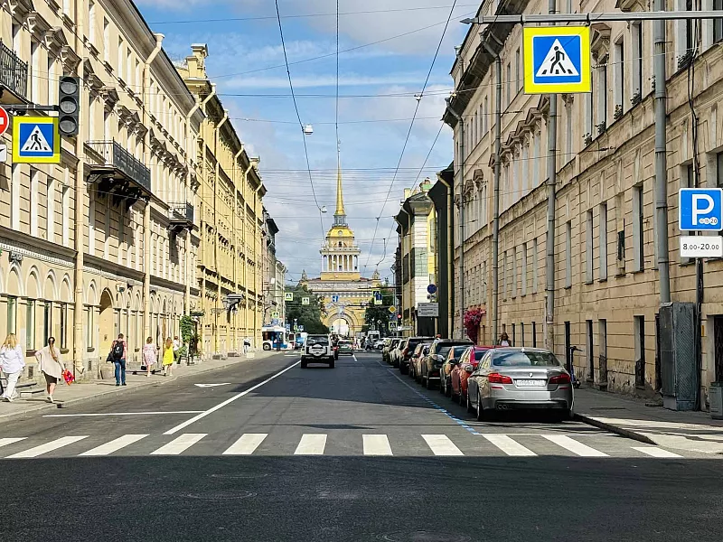 В&nbsp;Санкт-Петербурге досрочно завершили ремонт дороги на&nbsp;улице Гороховой
