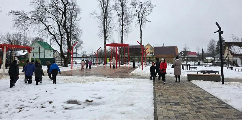 В&nbsp;городе Грязовце Вологодской области благоустроили парк Обнорского