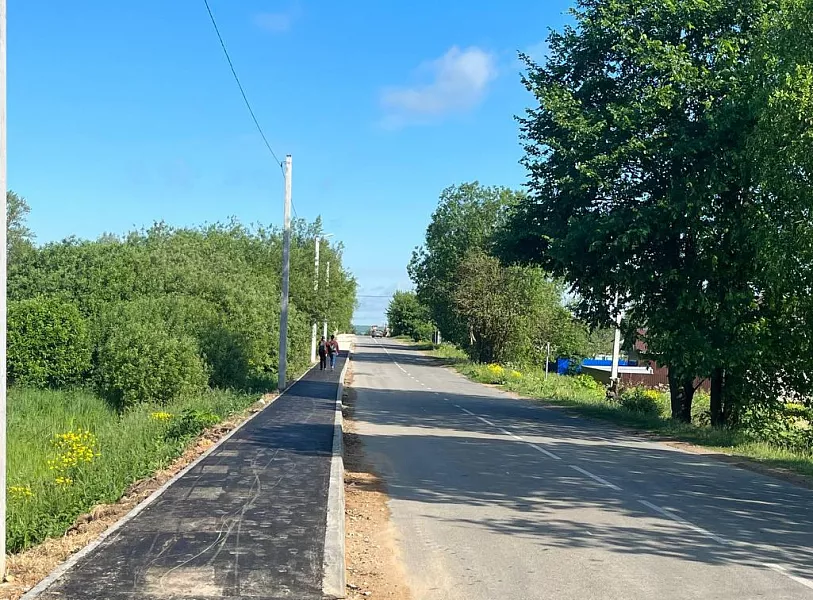 В&nbsp;Мещовске Калужской области проложили тротуар