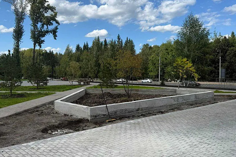 В&nbsp;Горно-Алтайске завершается благоустройство Студенческого сквера