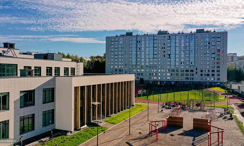 В&nbsp;Калининском районе Санкт-Петербурга построили школу с&nbsp;двумя бассейнами