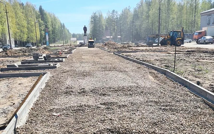 В&nbsp;Няндоме Архангельской области началось обновление сквера