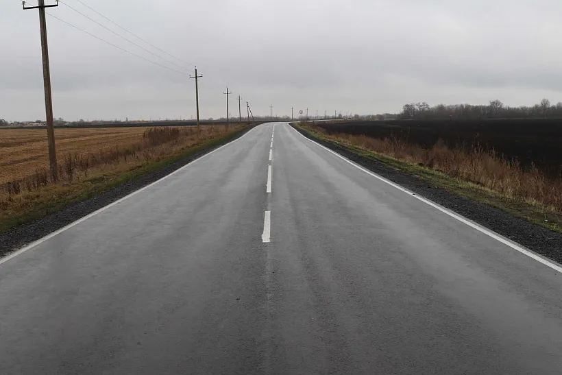 В&nbsp;Курской области отремонтировали участок трассы Курск&nbsp;&mdash; Шумаково&nbsp;&mdash; Полевая