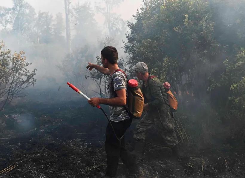 В&nbsp;Омской области в&nbsp;лесопожарный сезон потушили около 40&nbsp;возгораний