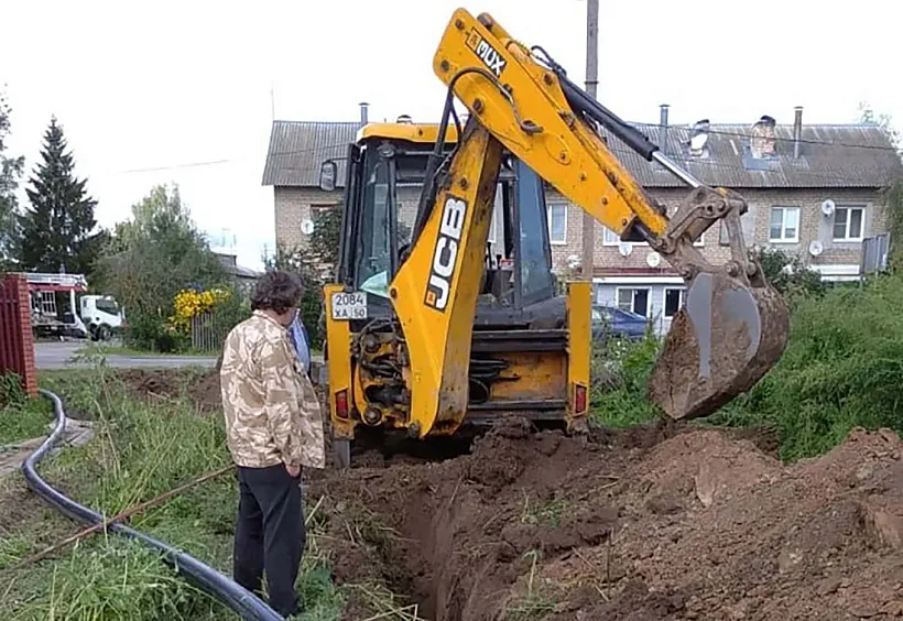 В&nbsp;подмосковной деревне Андреевское прокладывают новый водопровод