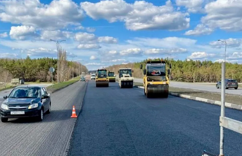 В&nbsp;Белгородской области начался ремонт трассы возле села Незнамово