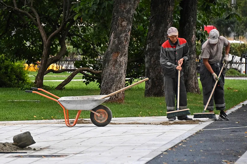 В&nbsp;городе Заинске Татарстана продолжается благоустройство парка