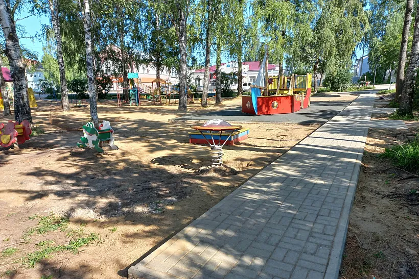 В&nbsp;Никольске Вологодской области благоустроили детский парк
