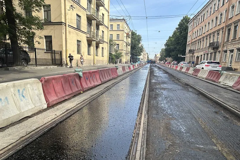 В&nbsp;Санкт‑Петербурге приступили к&nbsp;ремонту Старо-Петергофского проспекта