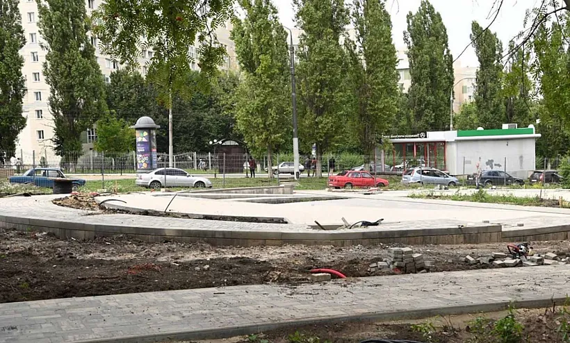 В&nbsp;Белгороде продолжается благоустройство сквера