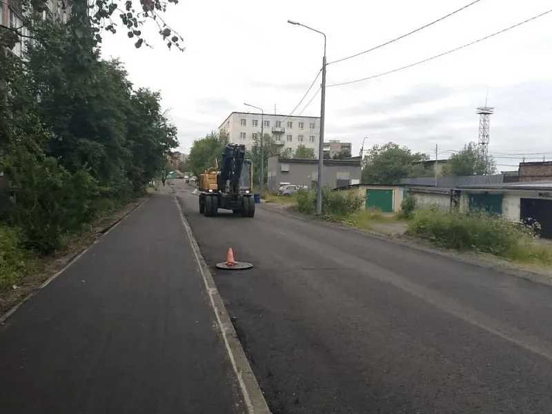 В&nbsp;Мурманске завершаются дорожные работы на&nbsp;трех участках
