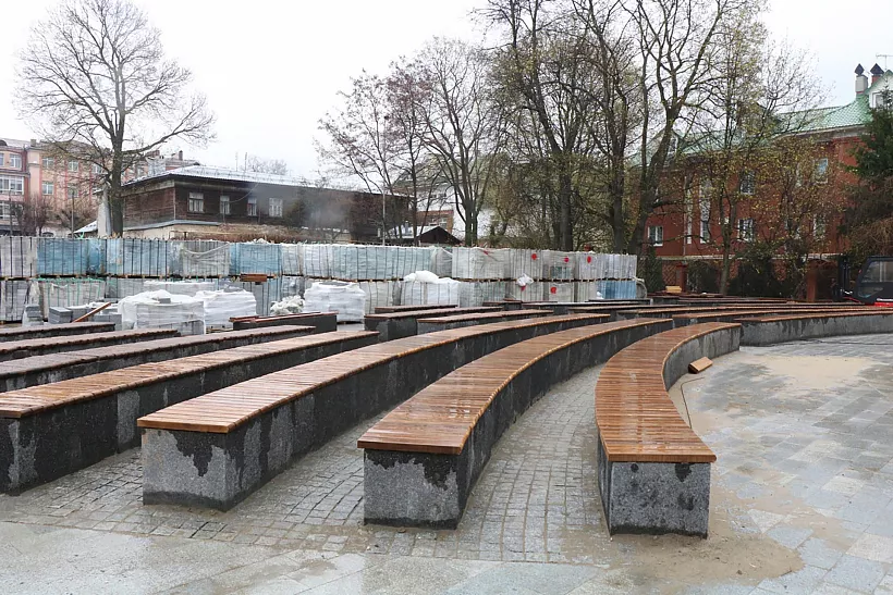 Благоустройство Нижнего городского парка Рязани завершится в&nbsp;сентябре