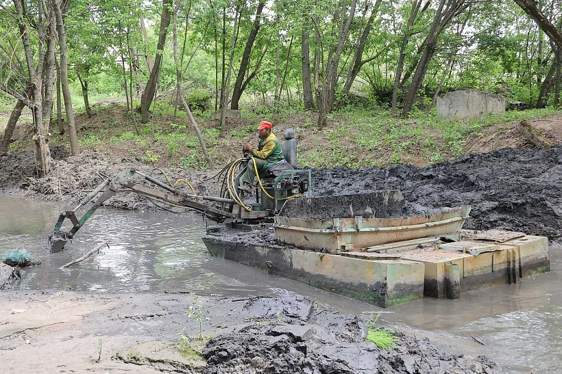 В&nbsp;Нижнем Новгороде начали благоустраивать берег реки Борзовки