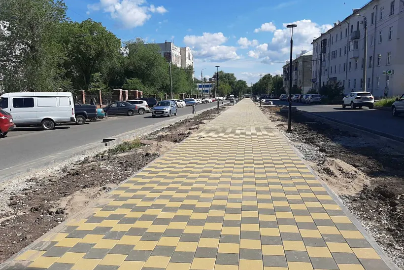 В&nbsp;самарском городе Новокуйбышевске благоустраивается аллея