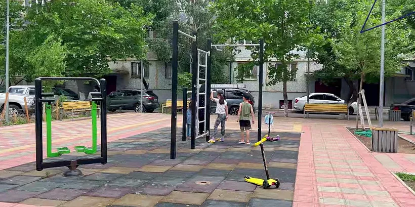 В&nbsp;Махачкале благоустроили детскую площадку