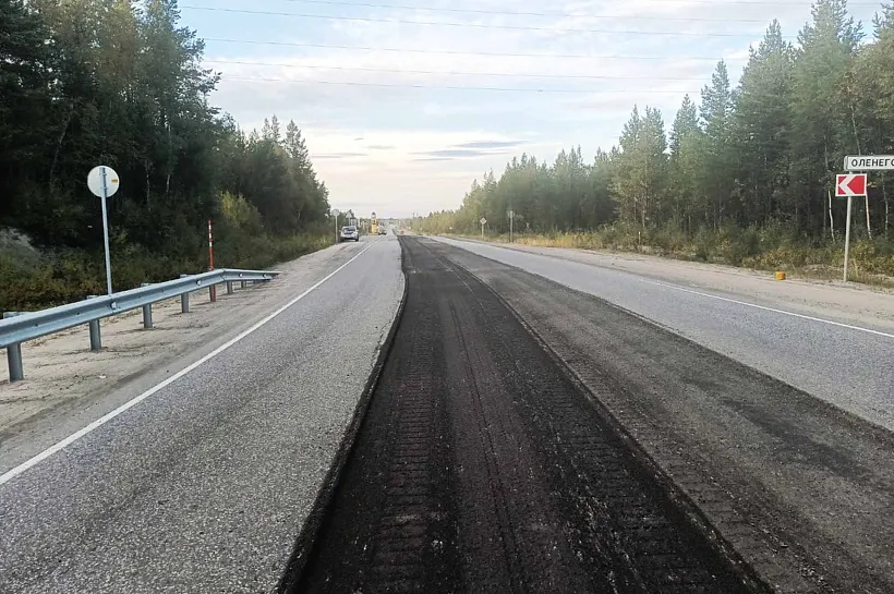 В&nbsp;Мурманской области начался ремонт участка дороги, ведущей к&nbsp;Оленегорску