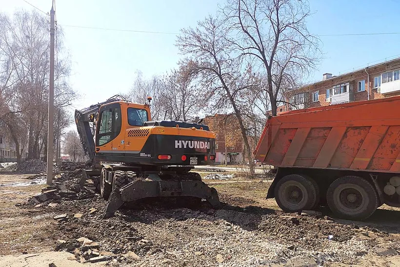 В&nbsp;самарском городе Отрадном началось благоустройство бульвара