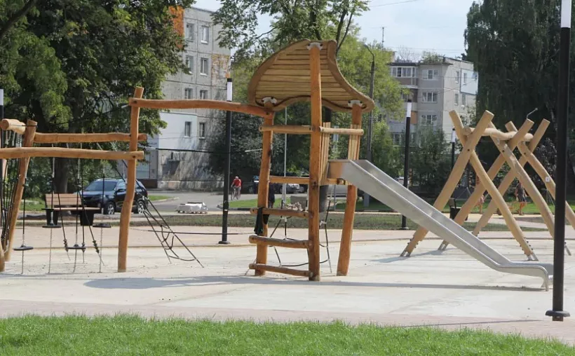 Благоустройство сквера на&nbsp;улице Кауля в&nbsp;Туле близится к&nbsp;завершению