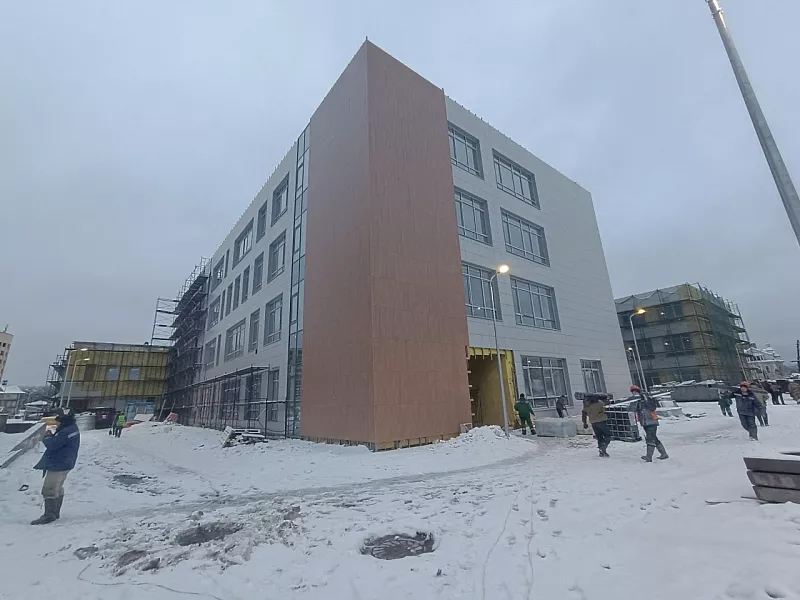 Возведение школы завершается в&nbsp;подмосковном селе Немчиновка