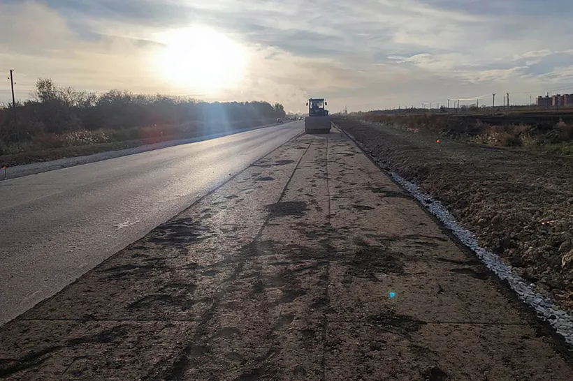 Продолжается ремонт дороги между Омском и&nbsp;селом Нижняя Омка