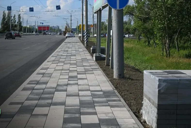 В&nbsp;Омске отремонтировали дорогу на&nbsp;развязке у&nbsp;Ленинградского моста