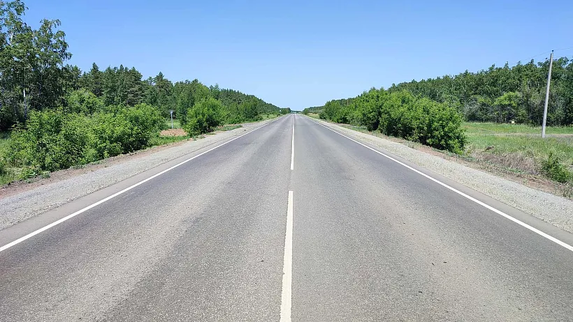 На&nbsp;участке дороги Омск&nbsp;&mdash; Русская Поляна завершили ремонт