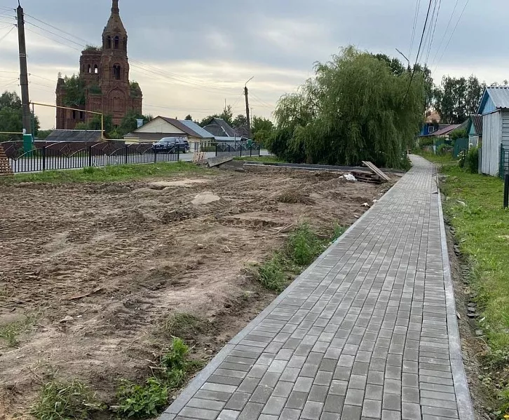 В&nbsp;селе Ульяново Калужской области благоустроили улицу