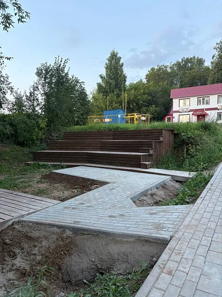 В&nbsp;удмуртском селе Дебесы обустроили пешеходную дорожку