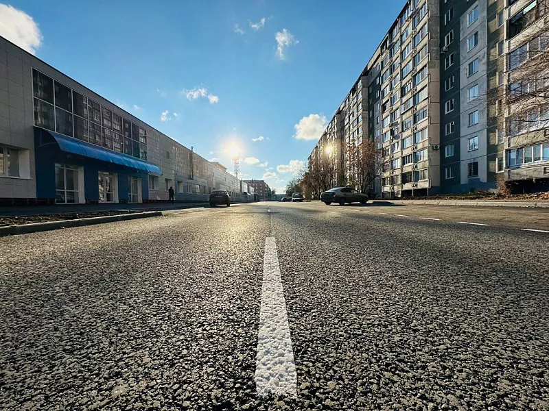 В&nbsp;Кургане завершили ремонт дороги возле Центрального стадиона имени Брумеля